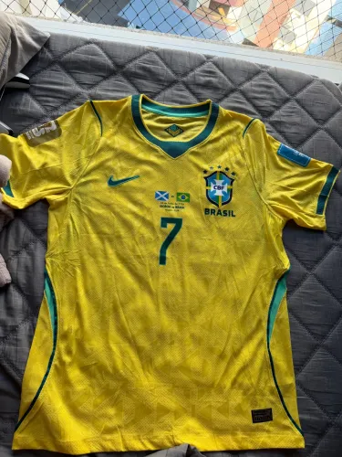 Camisa brasil 1 oficial X escócia (modelo jogador)
