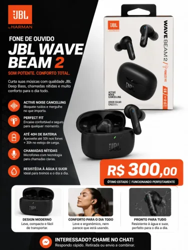 fone JBL Wave Beam 2 (TWS)