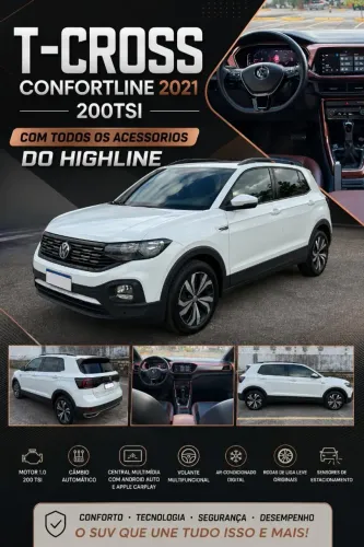 Volkswagen T-Cross Comfortline 1.0 TSI Flex 5P Aut. 2021