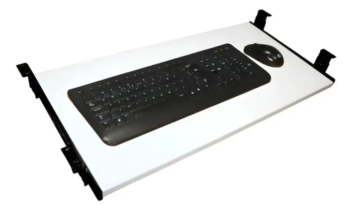 Suporte Retrátil para Teclado 70x35cm Branco