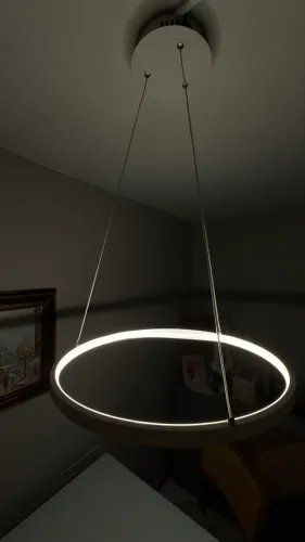 Lustre Moderno - Luz relaxante - Redondo Led 3200k Luz Quente