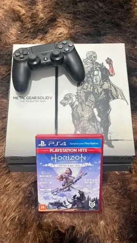 PS4 FAT + Controle + Base Carregadora + Jogo