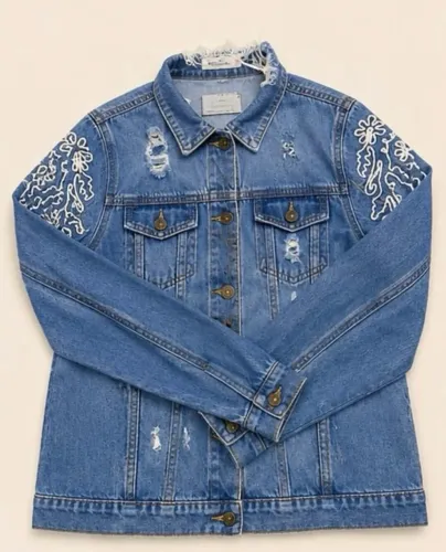 JAQUETA JEANS DECORADA