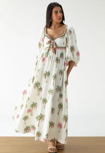Vestido Farm Coqueirinhos Tam P