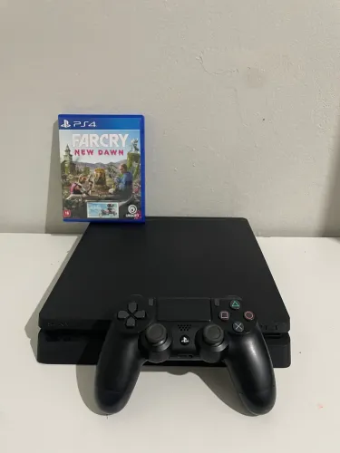 Ps4 slim 500 gigas - SEMI NOVO - com garantia