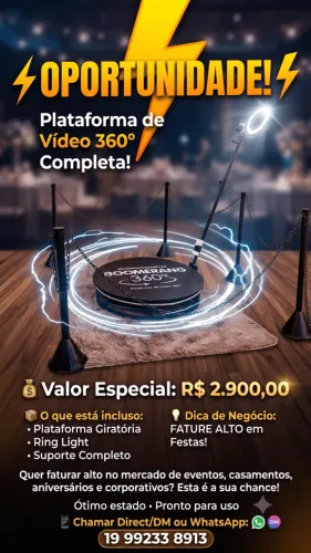 ? OPORTUNIDADE: Plataforma de Vídeo 360° Completa!
