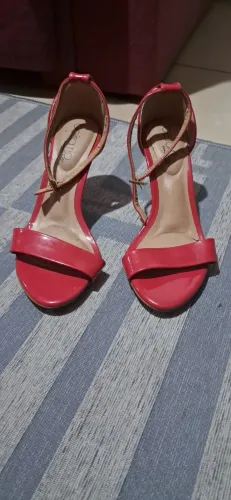 Sandália vermelho Beira Rio 36