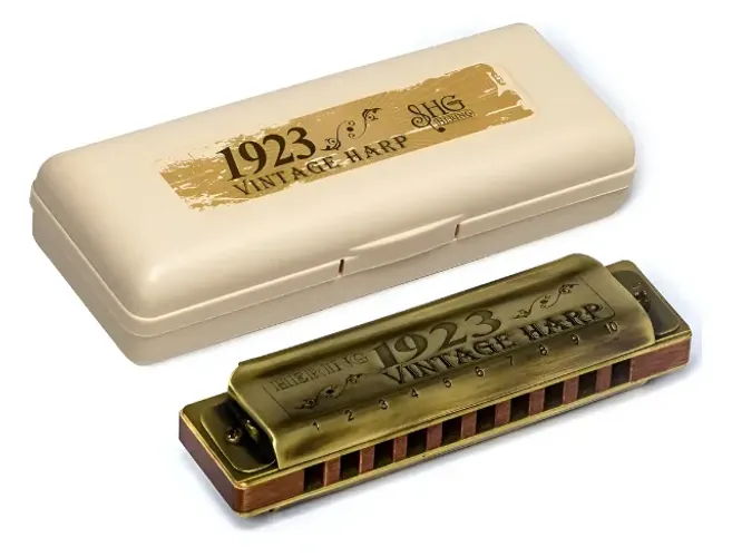 Gaita Hering 1932 Vintage Harp (Madeira) em C / Dó - Estado de Zero!