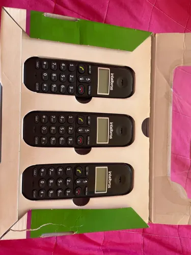 Telefone sem fio + 2 ramais adicionais Intelbras