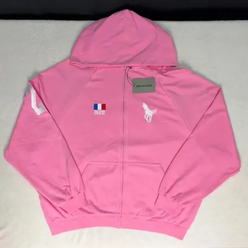 balenciaga rosa polo zip up