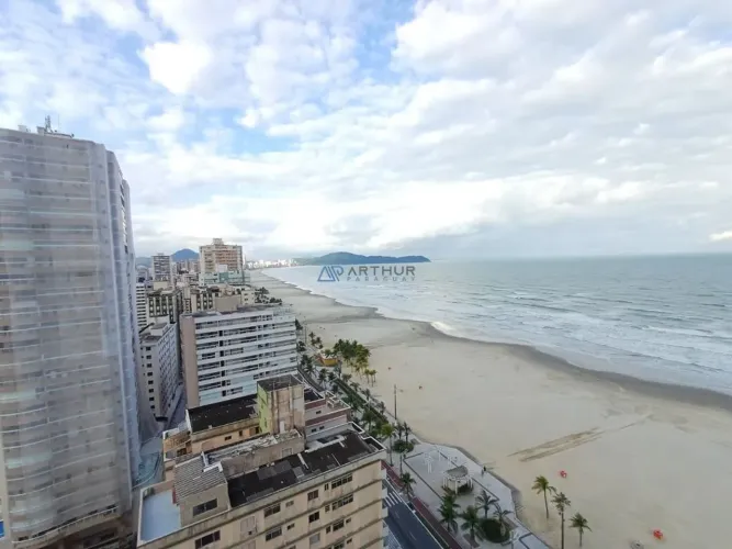 Apartamento para locação na Praia Grande, frente mar no bairro Aviação