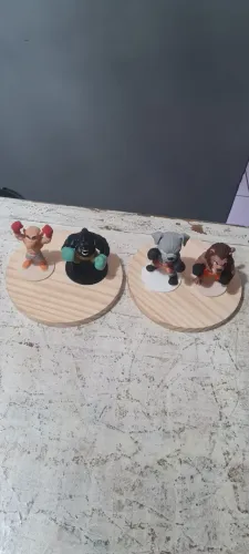 Lote de bonecos lutadores boxe