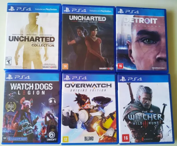 Jogos ps4 originais mídia física (preços de cada jogo na descrição)