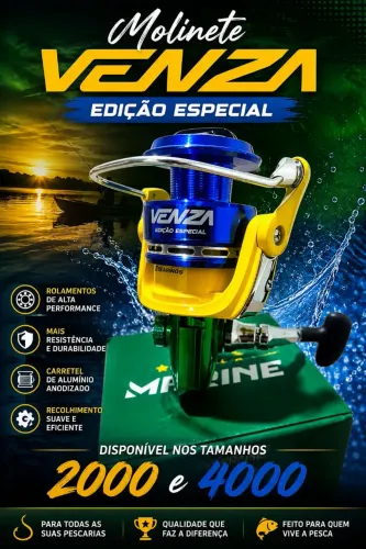 Molinete VENZA edição especial.... Brasil