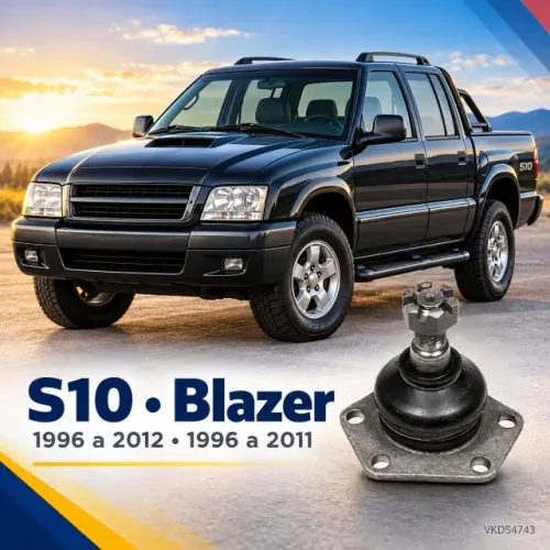 Pivô de Suspensão Inferior S10 Blazer 2.2 2.4 2.8 4.3 SKF VKDS4743 - Novo