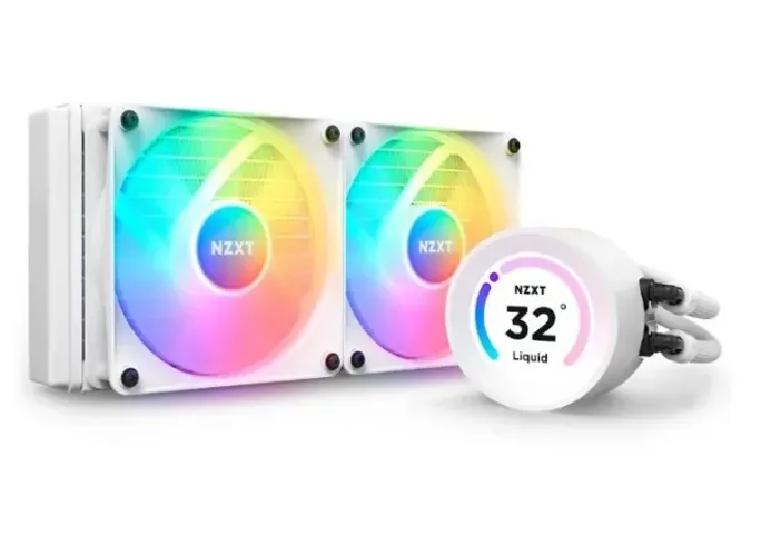 Water Cooler NZXT Kraken Elite LCD 240, RGB, 240mm, AMD/Intel, Branco