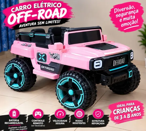 Carro Elétrico 4x4 Space Cross Off Road 12V