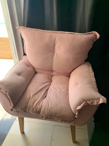 Cadeira estofada Rosa