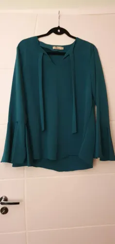 Blusa Verde Manga Longa - Principessa