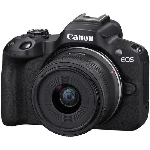 Câmera Digital Canon EOS R50 24.2MP 3.0 Lente RF-S 18-45MM IS STM - Nova Lacrada