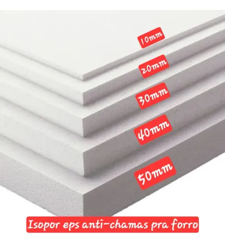 Isopor anti-chamas pra LAJE, FORRO, PAREDE, RODA FORRO, FACHADA.