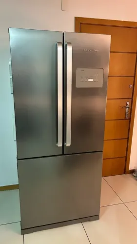 Geladeira fost free brastemp 3 porta inox 