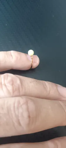 Anel de ouro 18 para menina