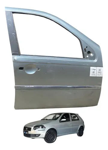 Porta Dianteira Direita Fiat Palio Elx 1.4 2008 A 2014 Dianteira Direita Cinza