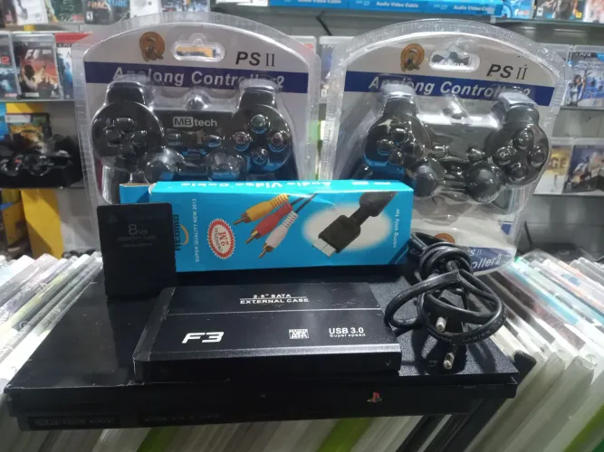 PS2 com 170 jogos