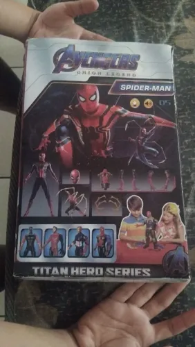 Boneco homem aranha grande eletrônico com luzes novo
