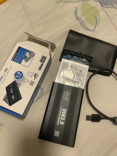 HD Seagate 1TB 2,5? SATA + Case USB | ST1000LM035 | Saudável