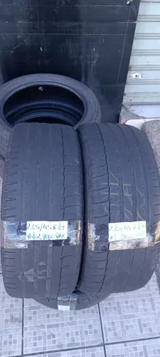 215/45 R 17 - Par de Pneus - Originais - Bom Estado ( Aceito cartões - Leia a Descrição )