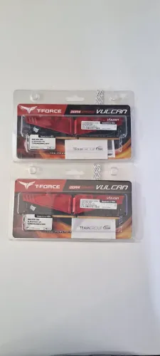 Memória Ram  T-Force Vulcan 16GB(2x8GB) DDR4 2666Mhz
