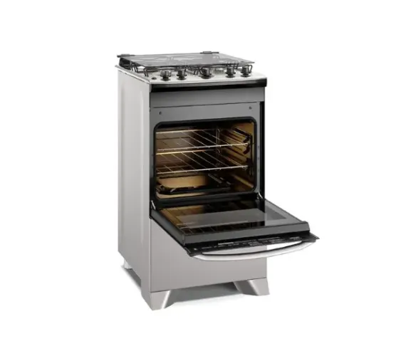 Fogão 4 bocas Electrolux Cinza Efficient Mesa Inox, PerfectCook e VaporBake® (FE4IG) - Biv