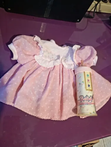 Vestido e mamadeira da boneca mamadinha 