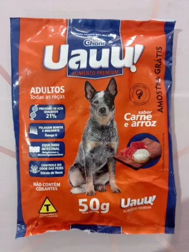 Amostra grátis da ração uauu 15 e 20 kg