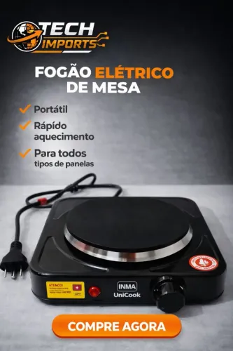 FOGÃO ELÉTRICO PORTÁTIL. 