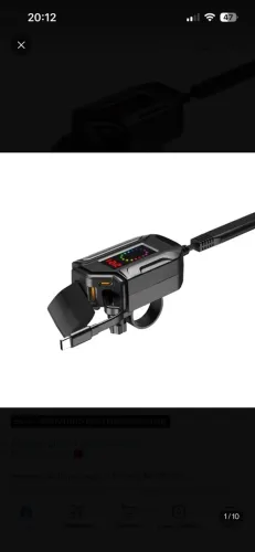 Carregador Usb Moto Impermeável Rápido Para Celular YF-331