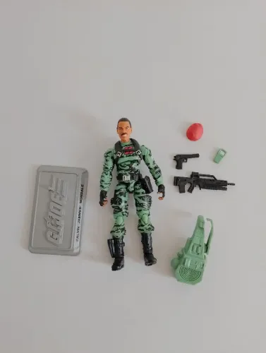 GI JOE 25TH JAMMER (VERSÃO EXCLUSIVA DO CLUBE) HASBRO 10 cm - possui detalhe.