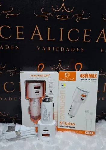 Carregador veicular  turbo 48w 