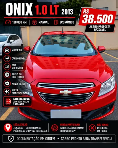 Chevrolet Onix Hatch LT 1.0 8V Flex Power Mec. 4P 2013
