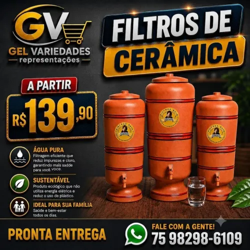 Filtros de cerâmica - Promoção - A partir de: