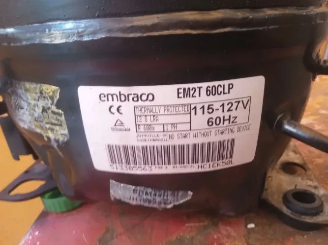 VENDO MOTOR COMPRESSOR PARA GELADEIRA 1/5  127v