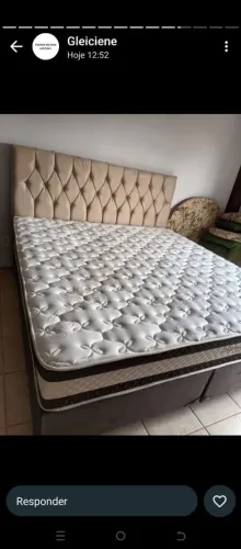 Cama casal com colchão de 45