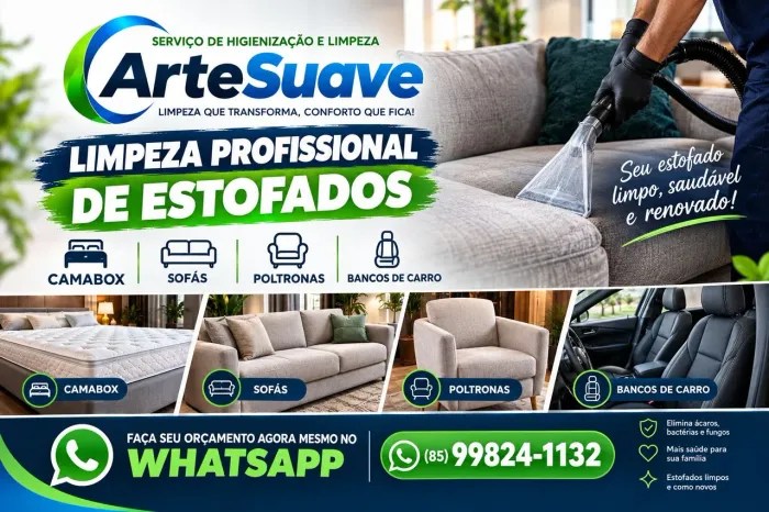 LIMPEZA PROFISSIONAL DE ESTOFADOS