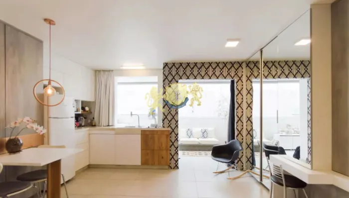 Flat de 1 quarto para venda na República - Condomínio Vibe