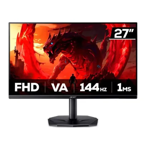 Monitor Gamer Acer Nitro 27" KG270 P0bi, Full HD, 144Hz, 1ms, VA, Vesa - WZetta