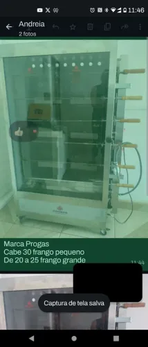 Vende-se uma máquina de assar frango