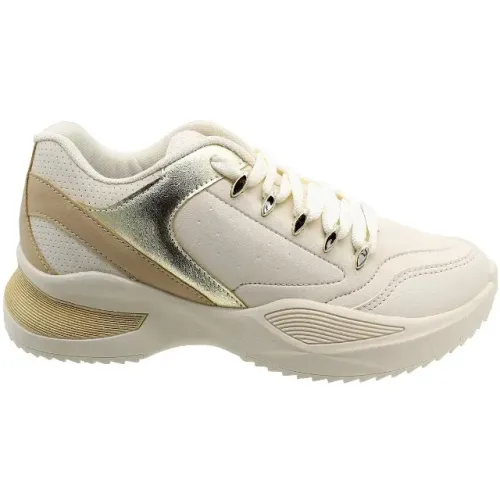 Tênis Feminino Adulto Confortável Casual Logus Flamê Off White 22490P360