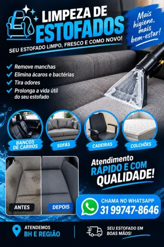 Limpeza de estofados